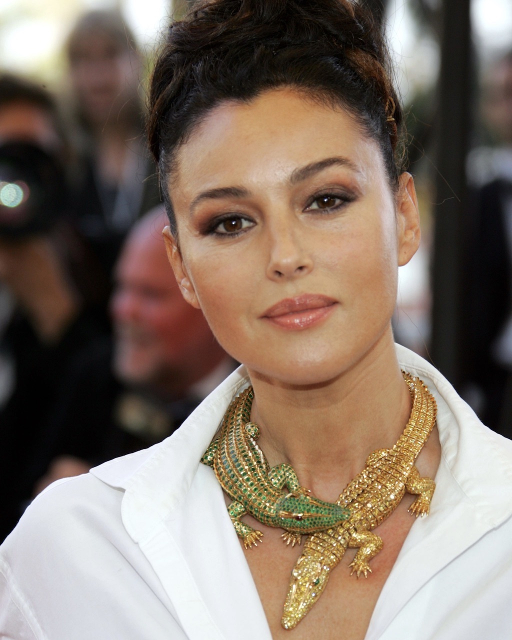 Monica Bellucci wore the Cartier Crocodile Necklace to the 2006 Cannes Film Festival