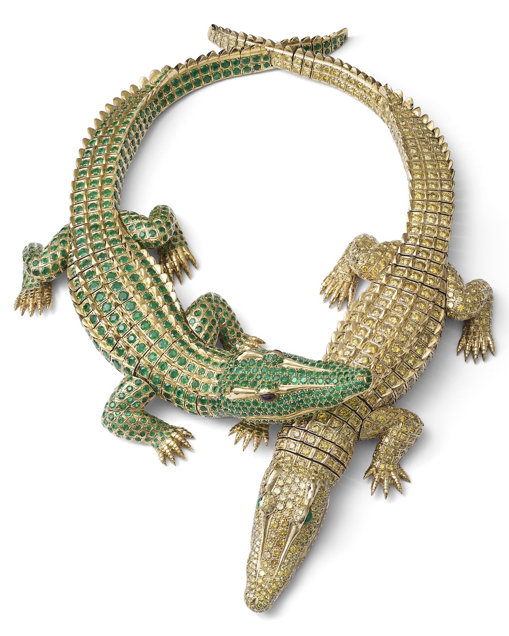 Maria Félix Cartier Crocodile Necklace, 1975. (Courtesy of Cartier)