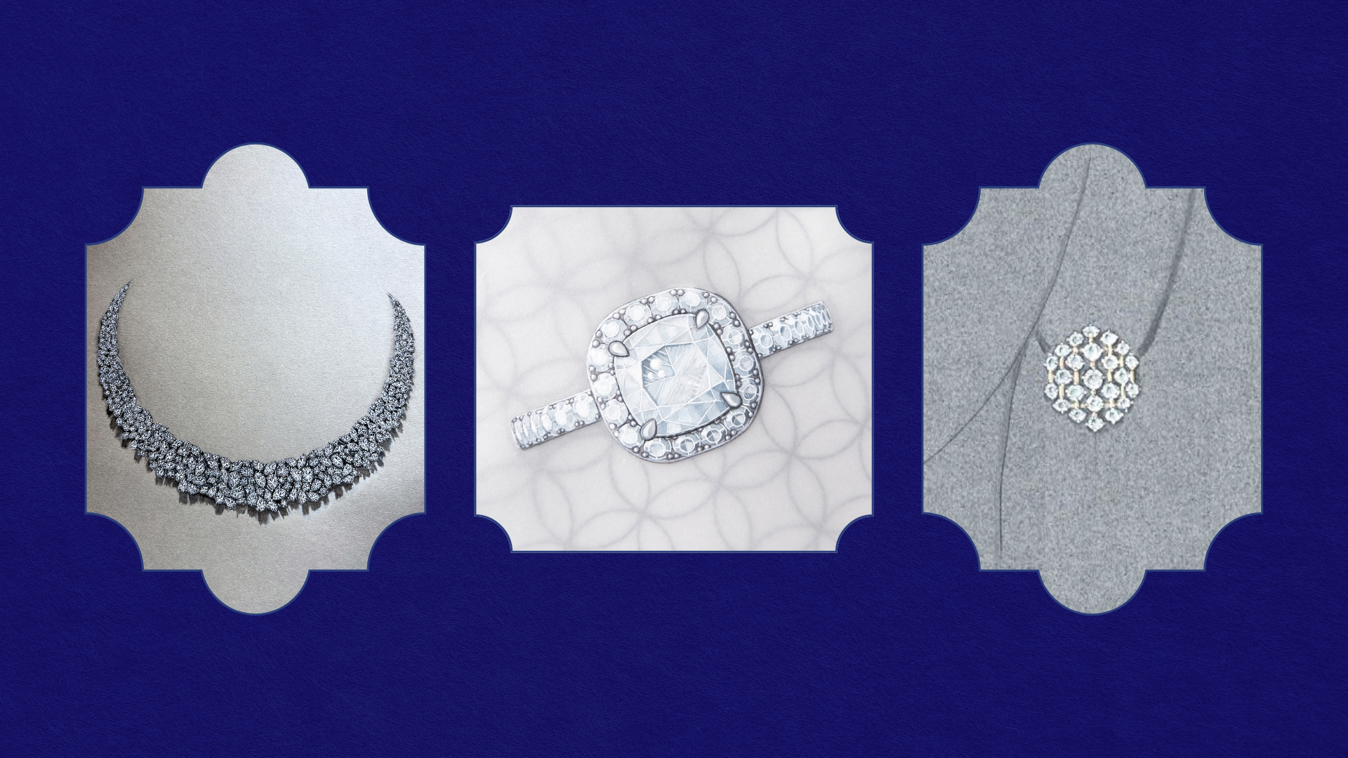 Classic natural diamond jewellery designs