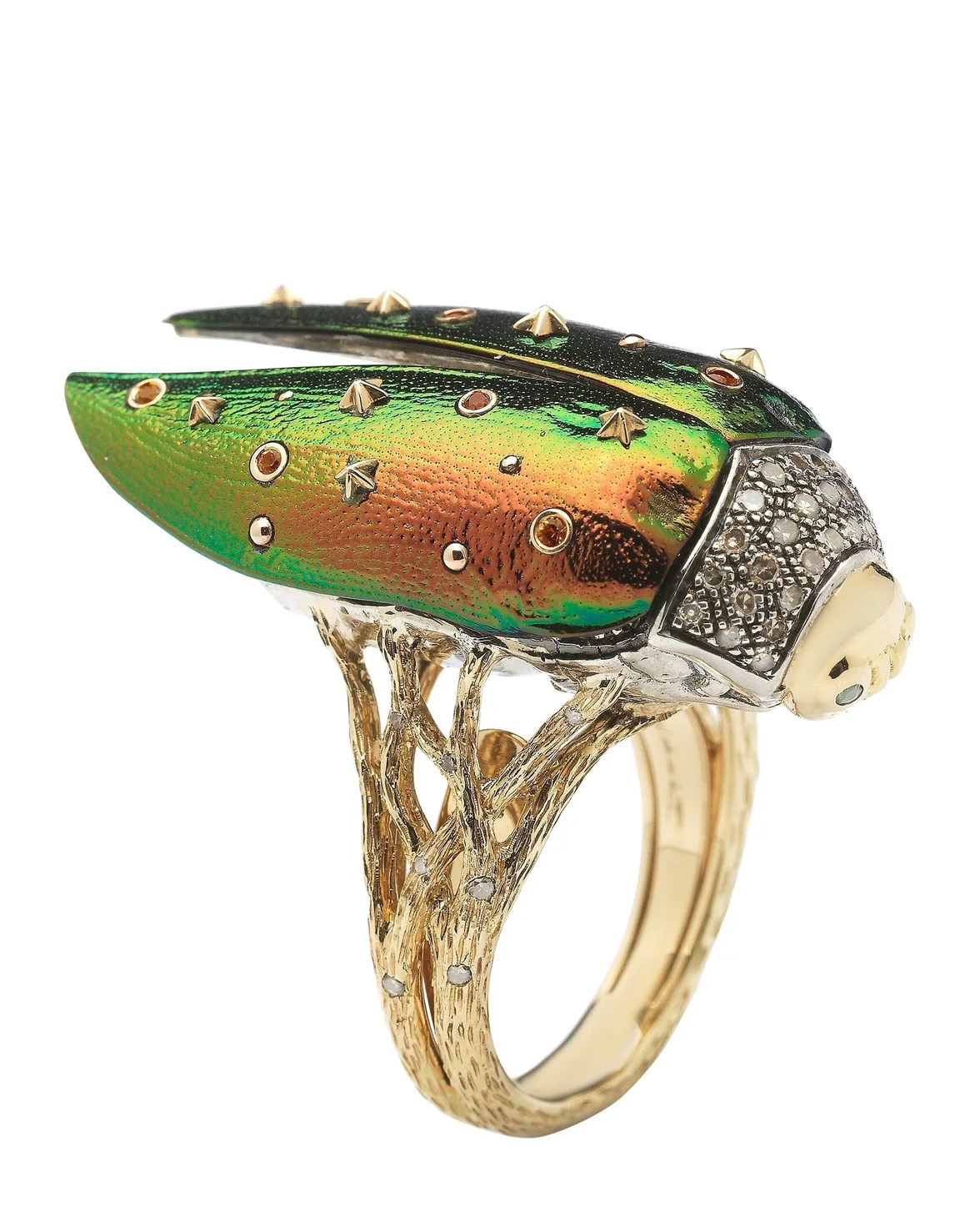 Bibi Van Der Velden Scarab Fly Ring