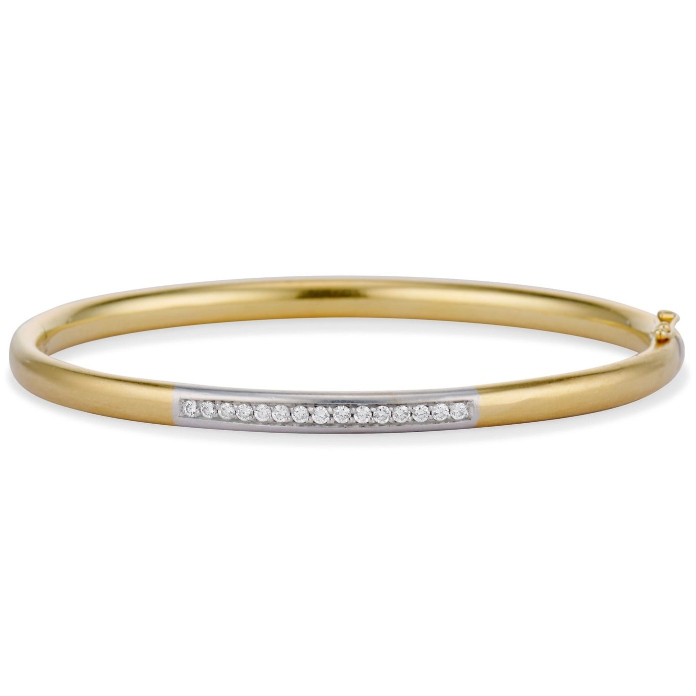 Ashley Zhang Jewelry Diamond Bar Bangle, $3,880, ashleyzhangjewelry.com