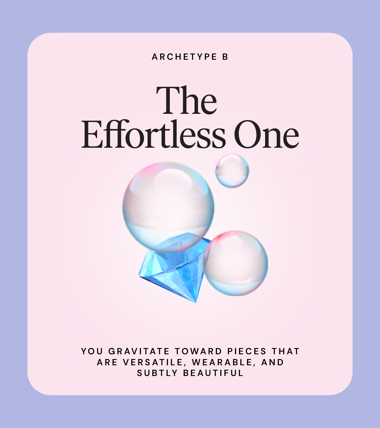 ‘Archetype B - The Effortless One’