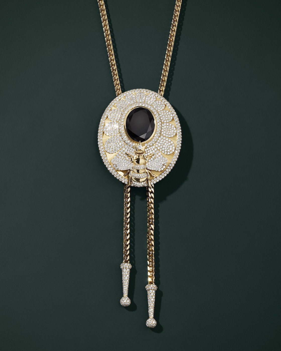 Brilliant Earth Diamond Bee Pendant bolo necklace (Courtesy of Brilliant Earth)