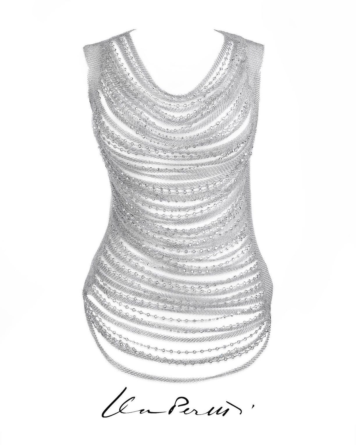 Beyoncé wore a custom Tiffany & Co. Elsa Peretti® Mesh dress to open the Renaissance World Tour in Toronto. (Instagram: @tiffanyandco)