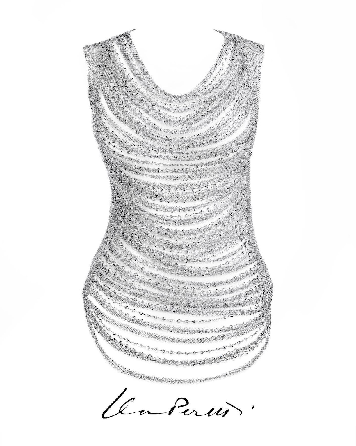 Beyoncé wore a custom Tiffany & Co. Elsa Peretti® Mesh dress to open the Renaissance World Tour in Toronto. (Instagram: @tiffanyandco)
