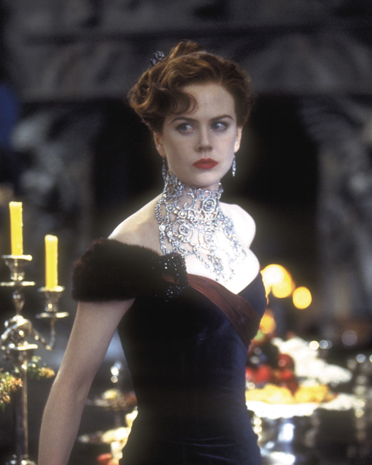 Actress Nicole Kidman wore the 'Satine' diamond necklace by Stefano Canturi in the 2001 film 'Moulin Rouge.' (Courtesy of Canturi/ Sue Adler/ Twentieth Century Fox)