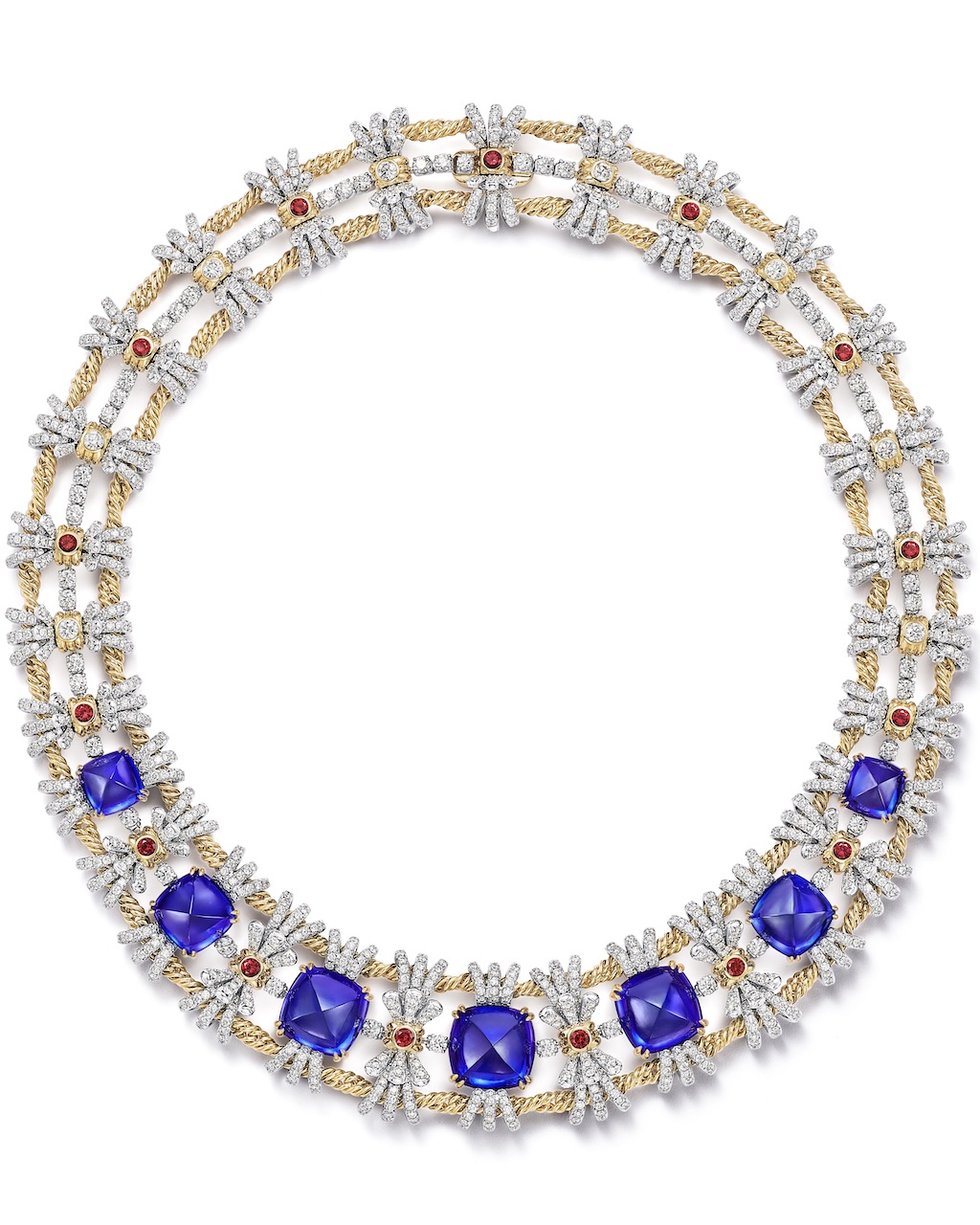 Raffia Necklace from the Tiffany & Co. Blue Book 2026: Hidden Garden collection (Courtesy of Tiffany & Co.)