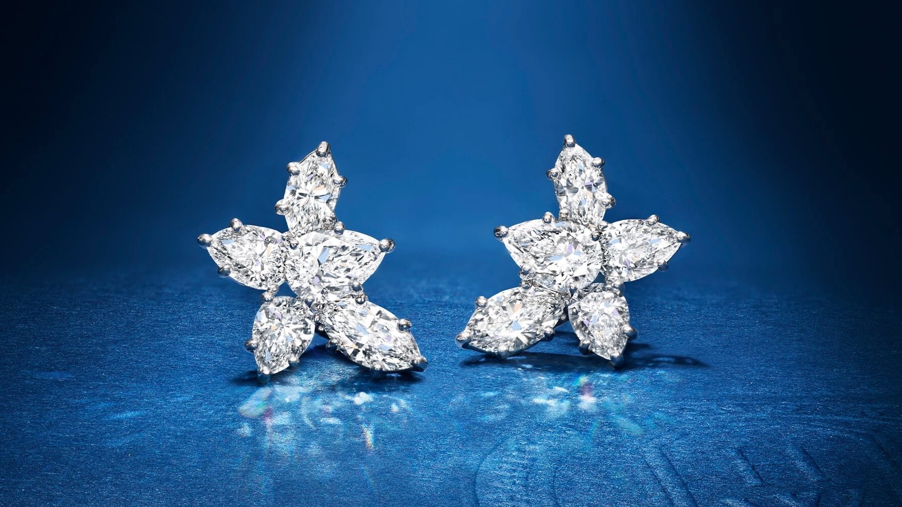 Harry Winston Diamond Cluster Earrings (Courtesy of Harry Winston)