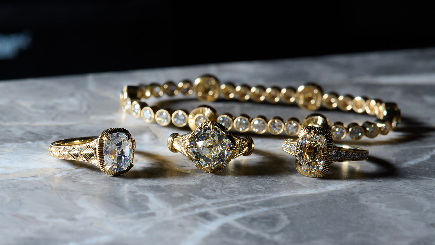 Kindred Lubeck's designs for the Desert Diamonds bridal campaign