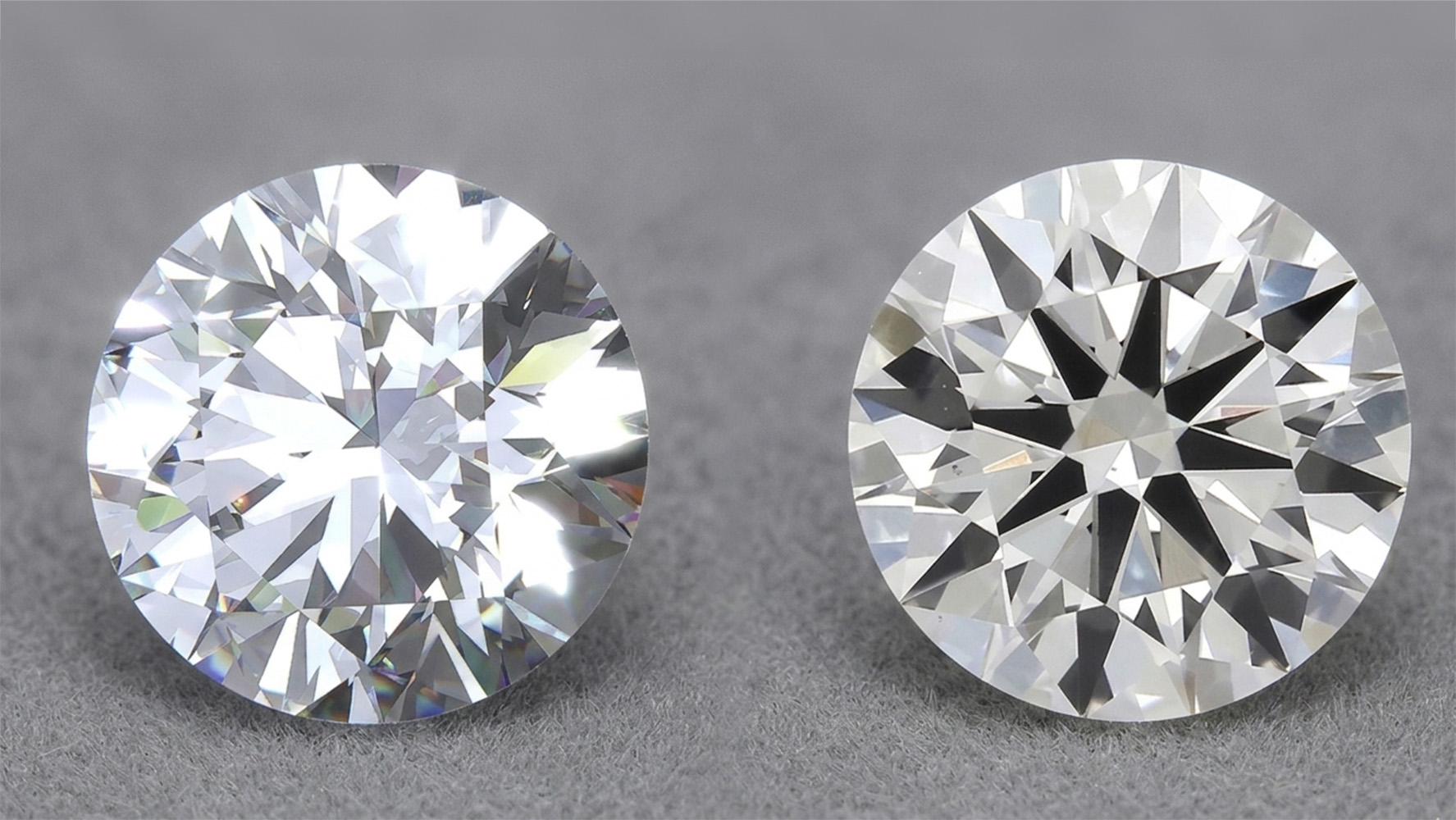 white sapphire vs diamond side by side comparison