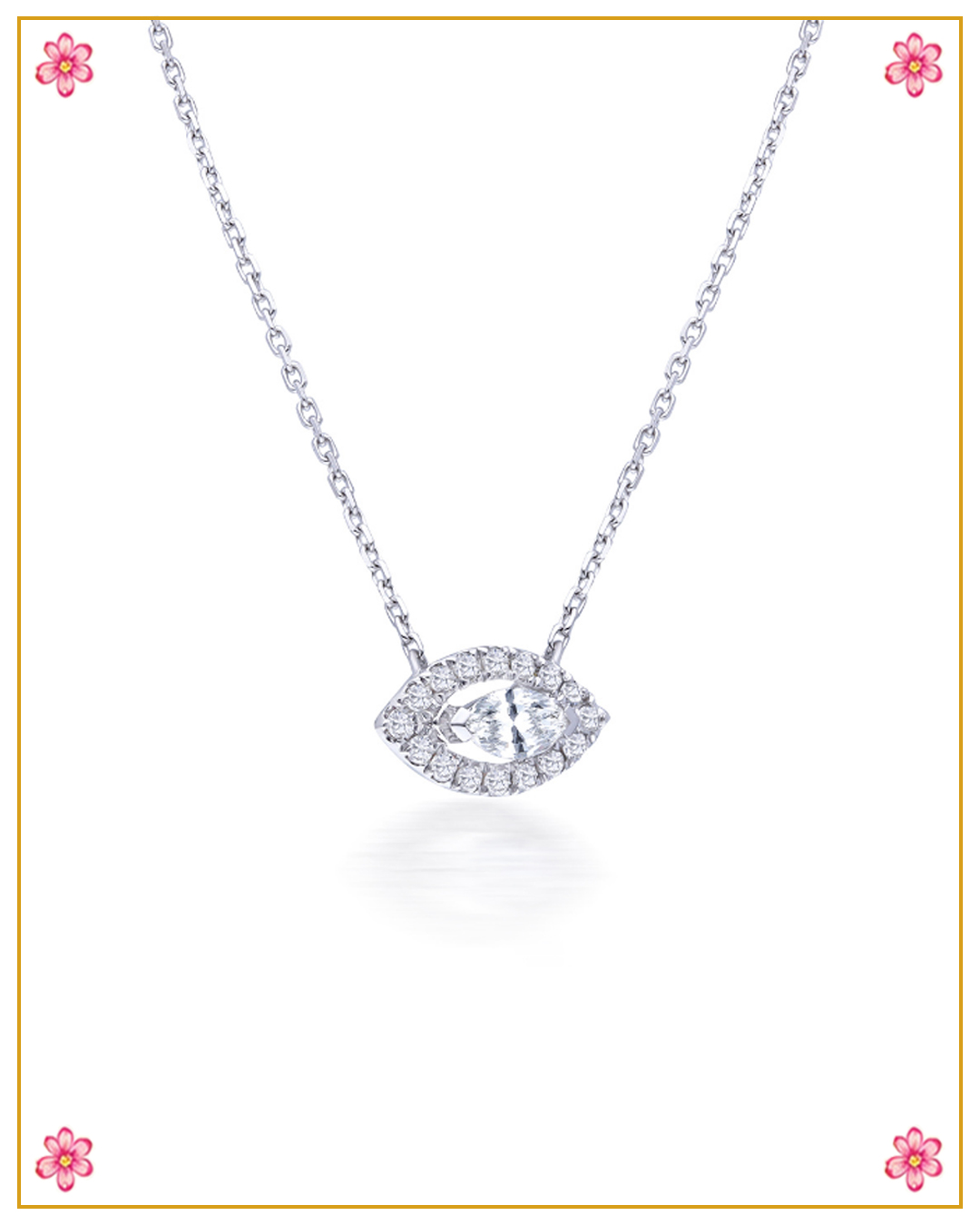Natural Diamond Pendant Necklace