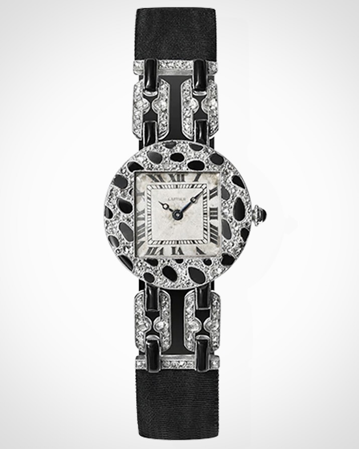 Cartier Panthère wristwatch with panther-spot motif, 1914. (Cartier)