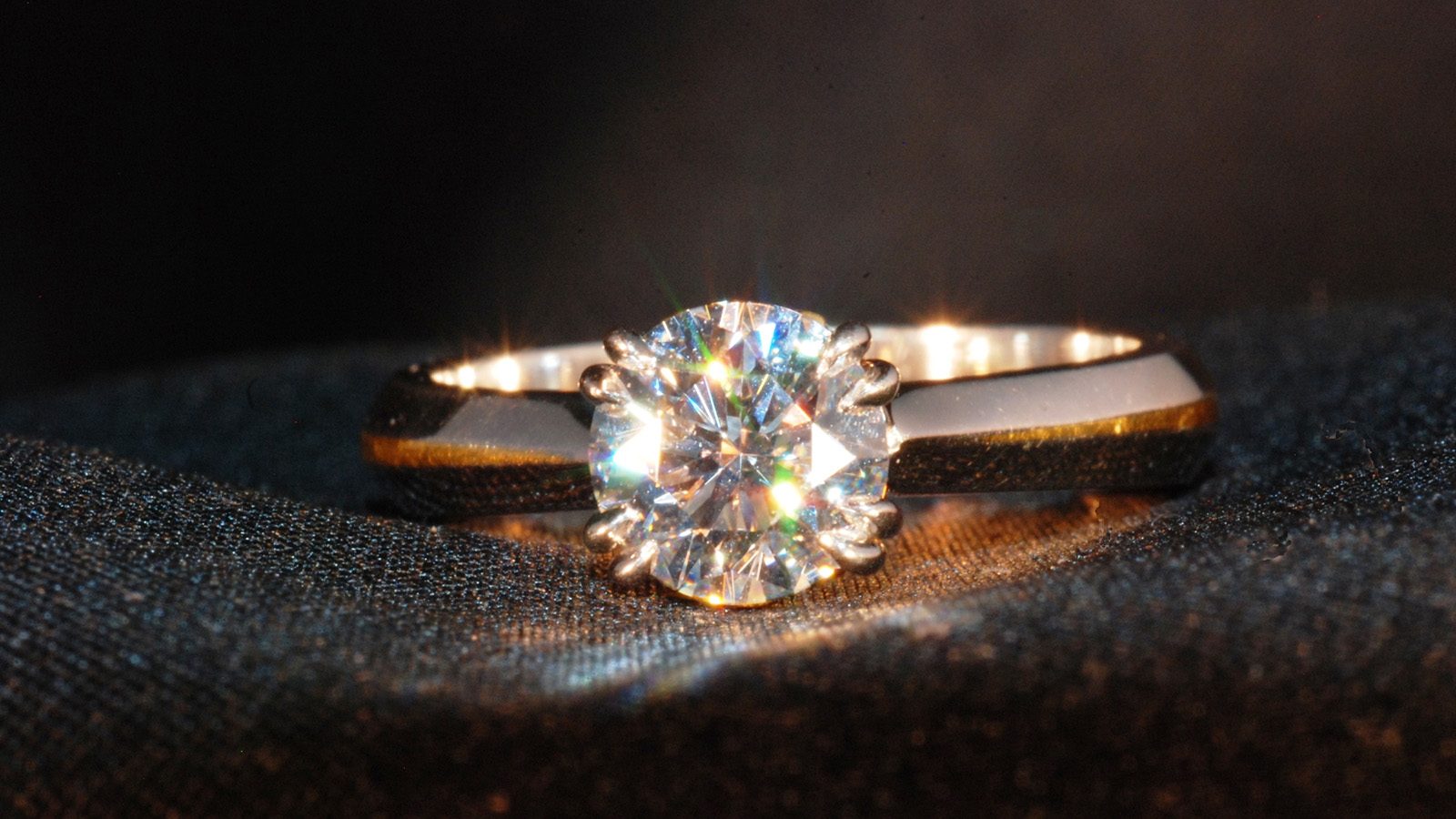 The Strawn-Wagner Diamond after it was cut, polished and set into a ring. (Courtesy of Crater of Diamonds State Park)