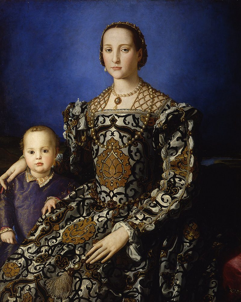 Portrait of Eleanor of Toledo and Her Son by Bronzino (Wikimedia Commons/Public Domain)