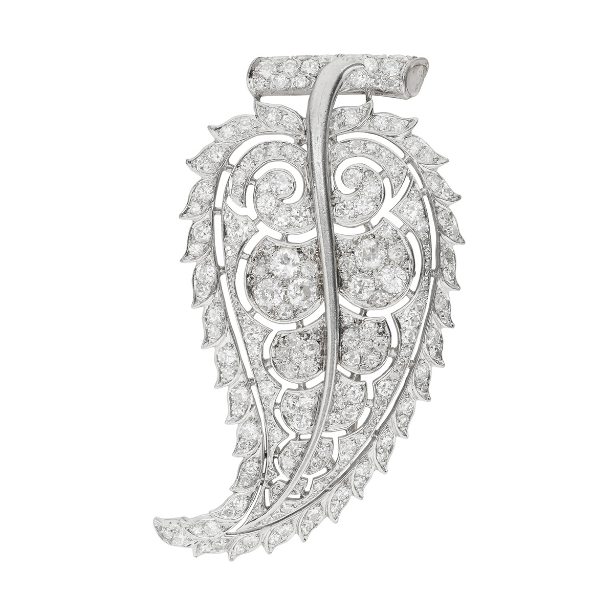 René Boivin ‘Feuille Persane’ Diamond Brooch