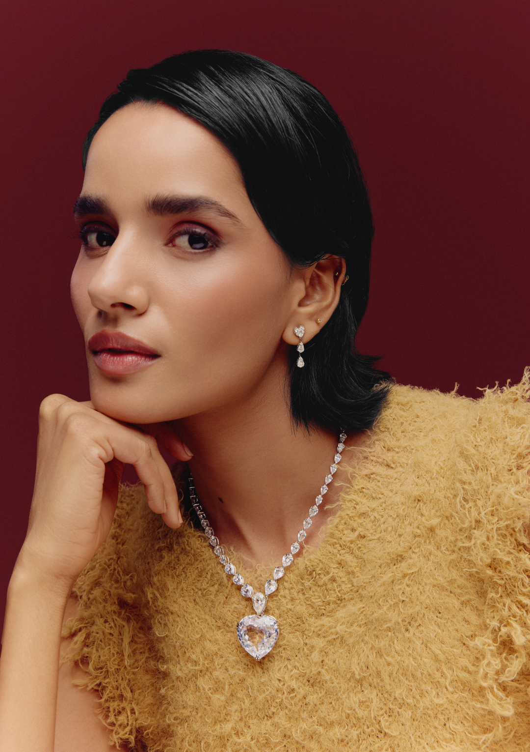 Natural Diamond Pendant Necklace