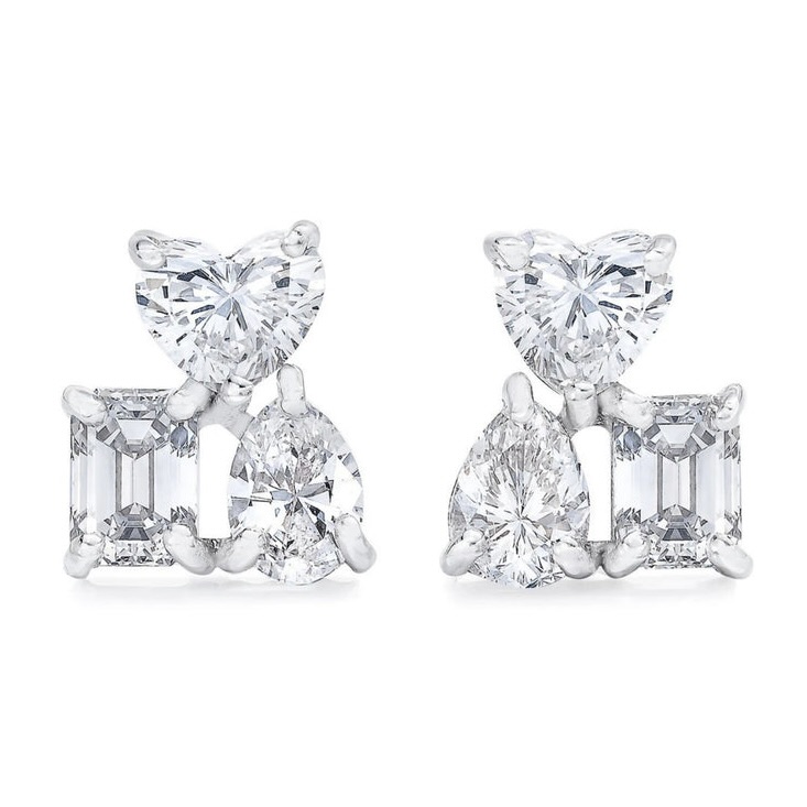 Mindi Mond New York Fancy Cut Cluster Earrings, $5,600, mindimondnewyork.com