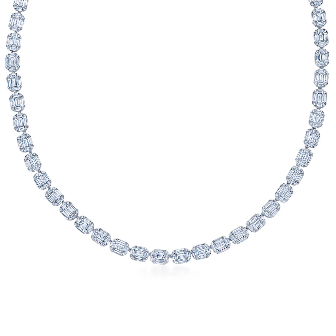 Kwait Diamond Tennis Necklace