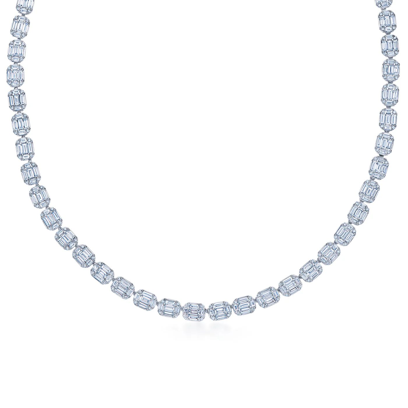 Kwait Diamond Tennis Necklace