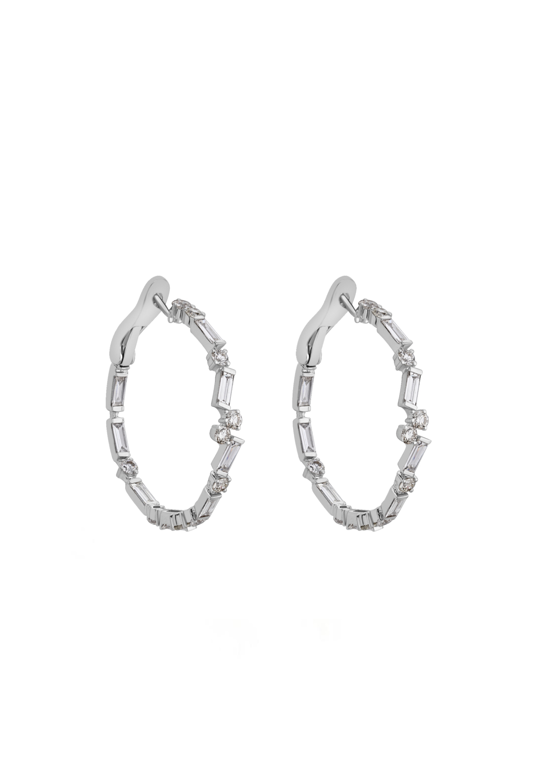 Diamond Hoop Earrings