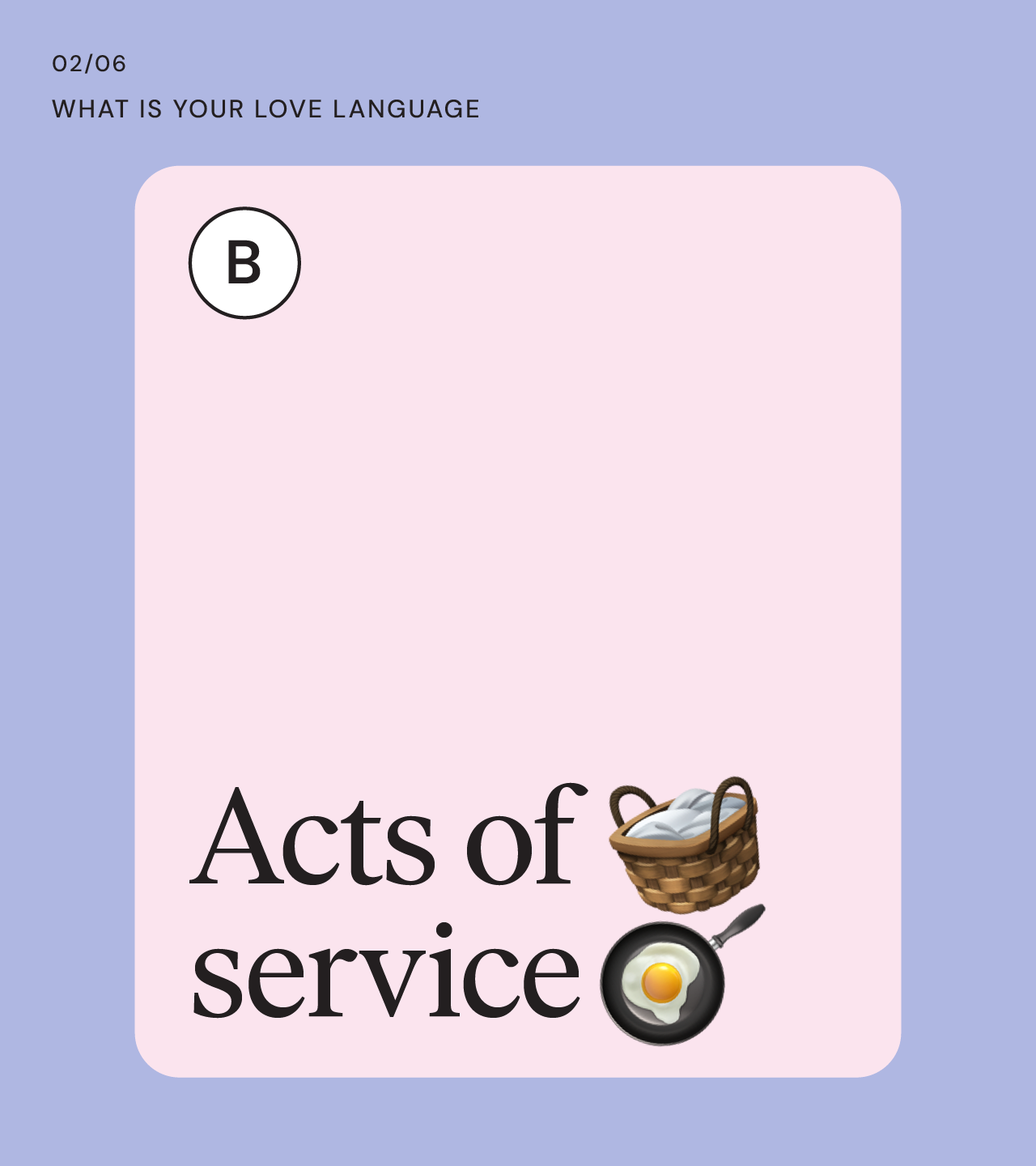 “What is your love language’’