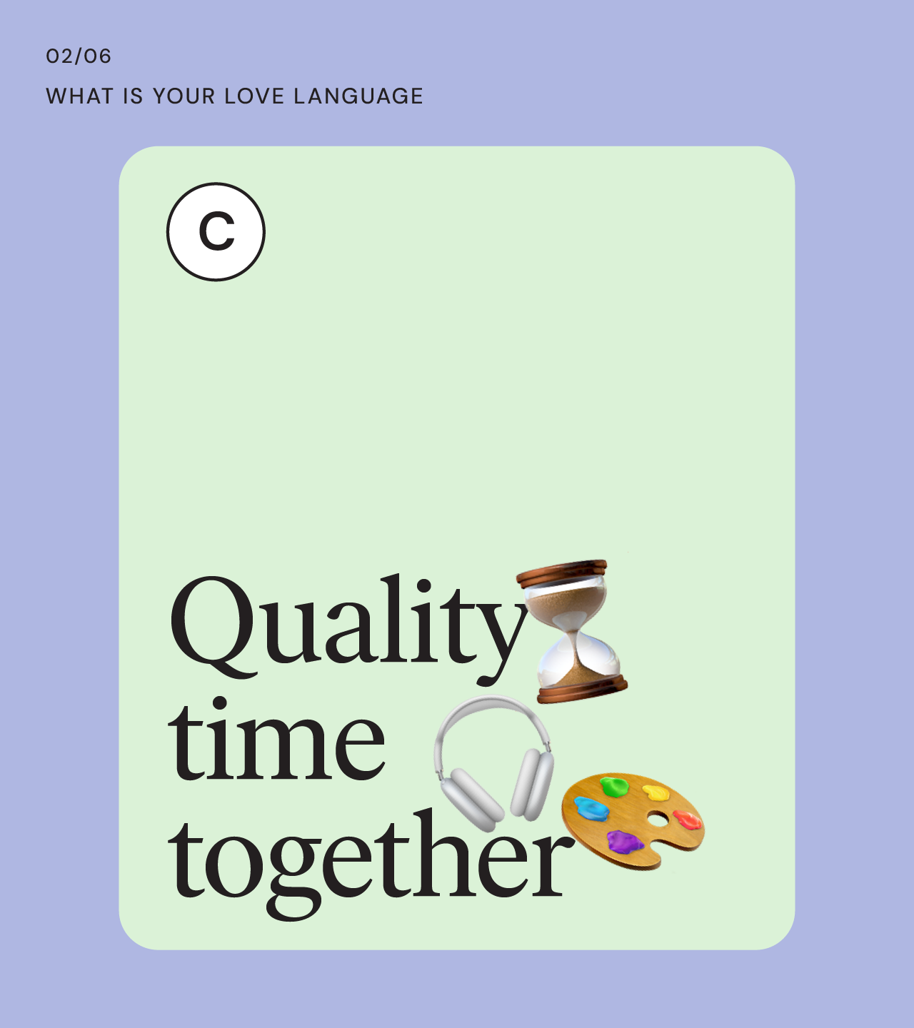 “What is your love language’’