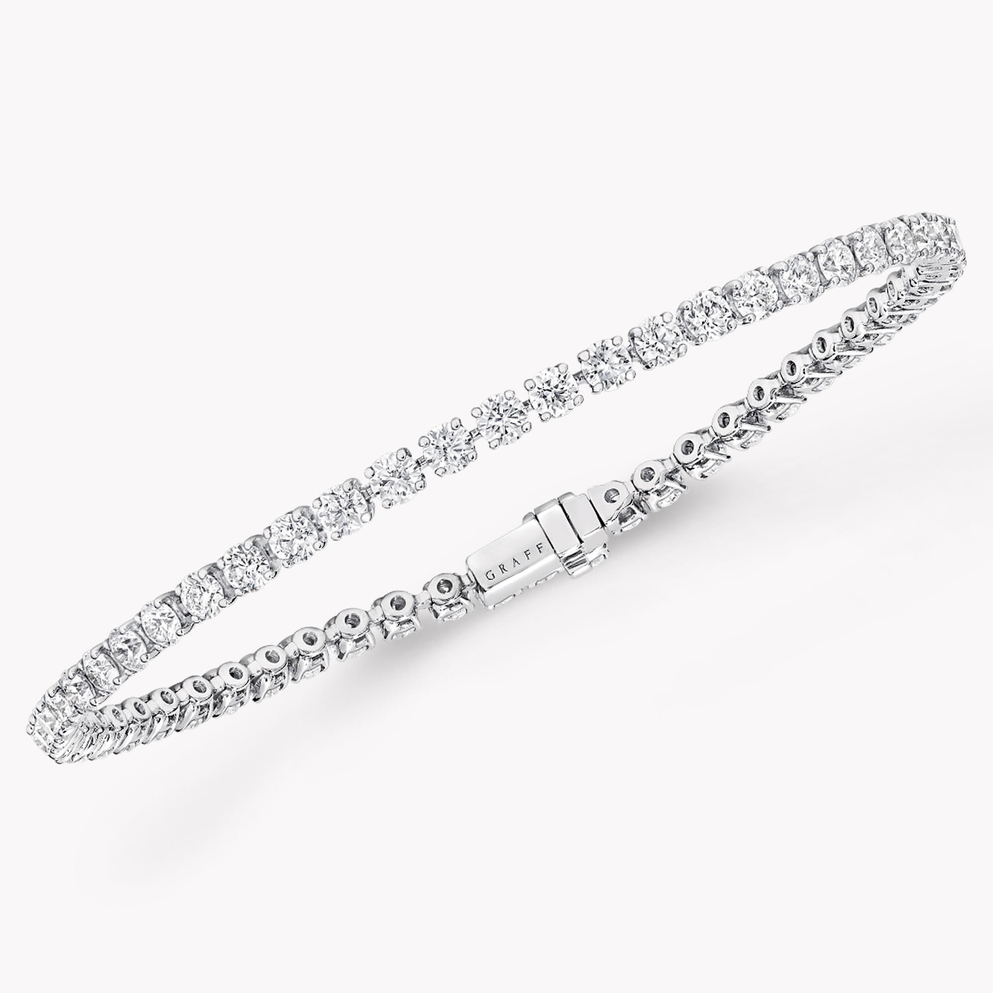Graff Round Diamond Slim Bracelet, $33,900, graff.com