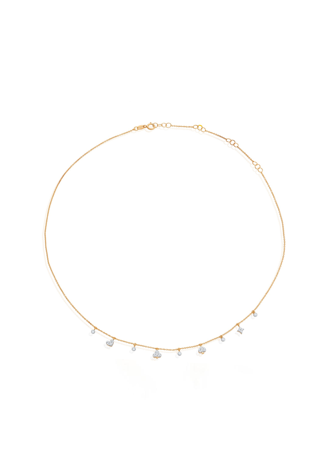 Natural Diamond Charm Necklace