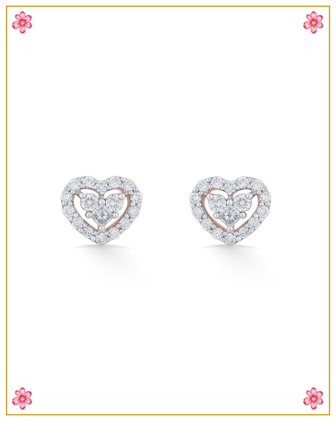 Heart Shape Diamond studs