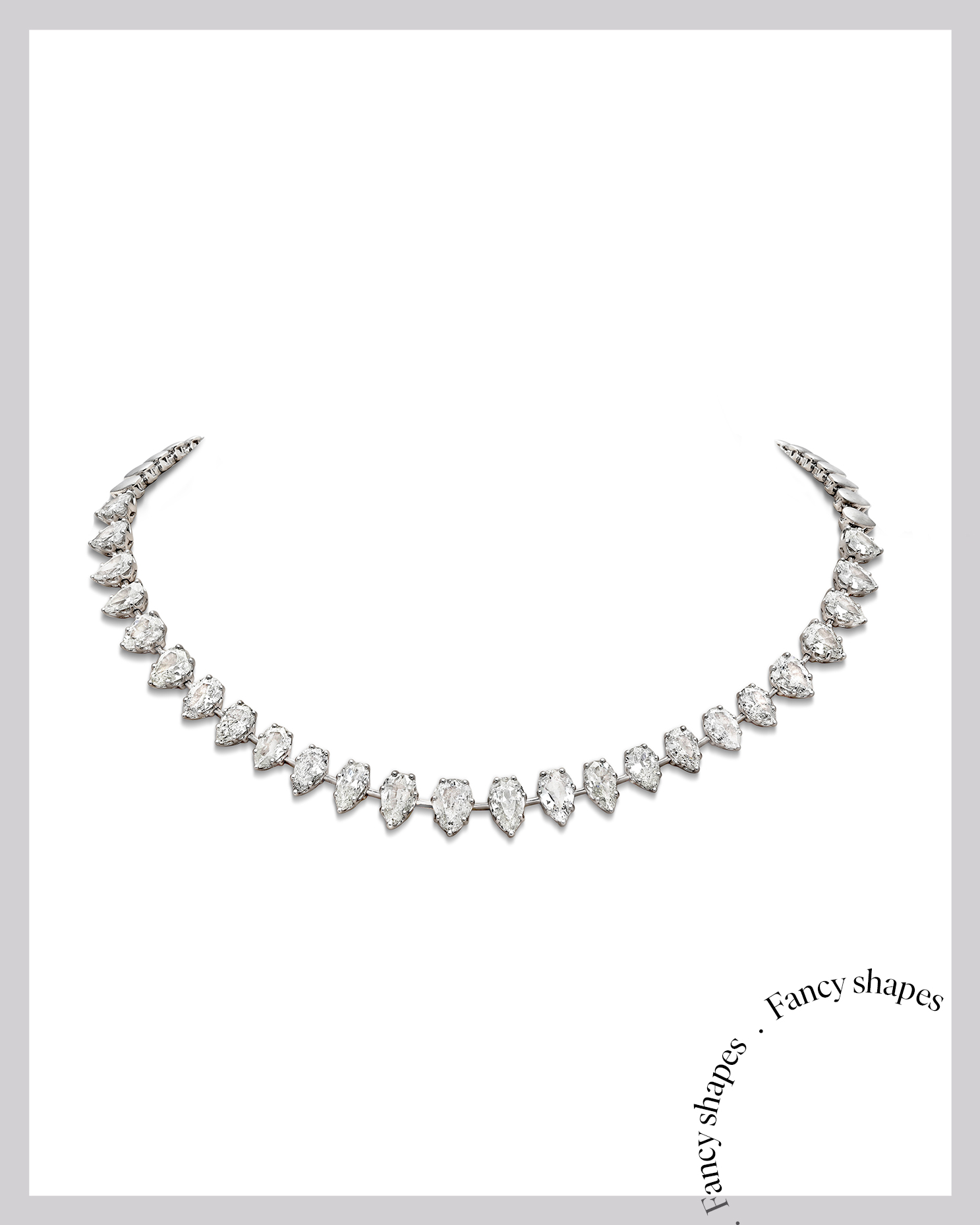 Fancy Shape Tennis Necklace
