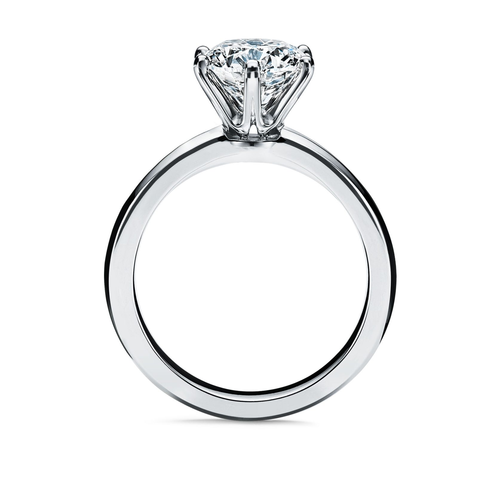 The Tiffany® Setting Engagement Ring in Platinum solitaire ring setting