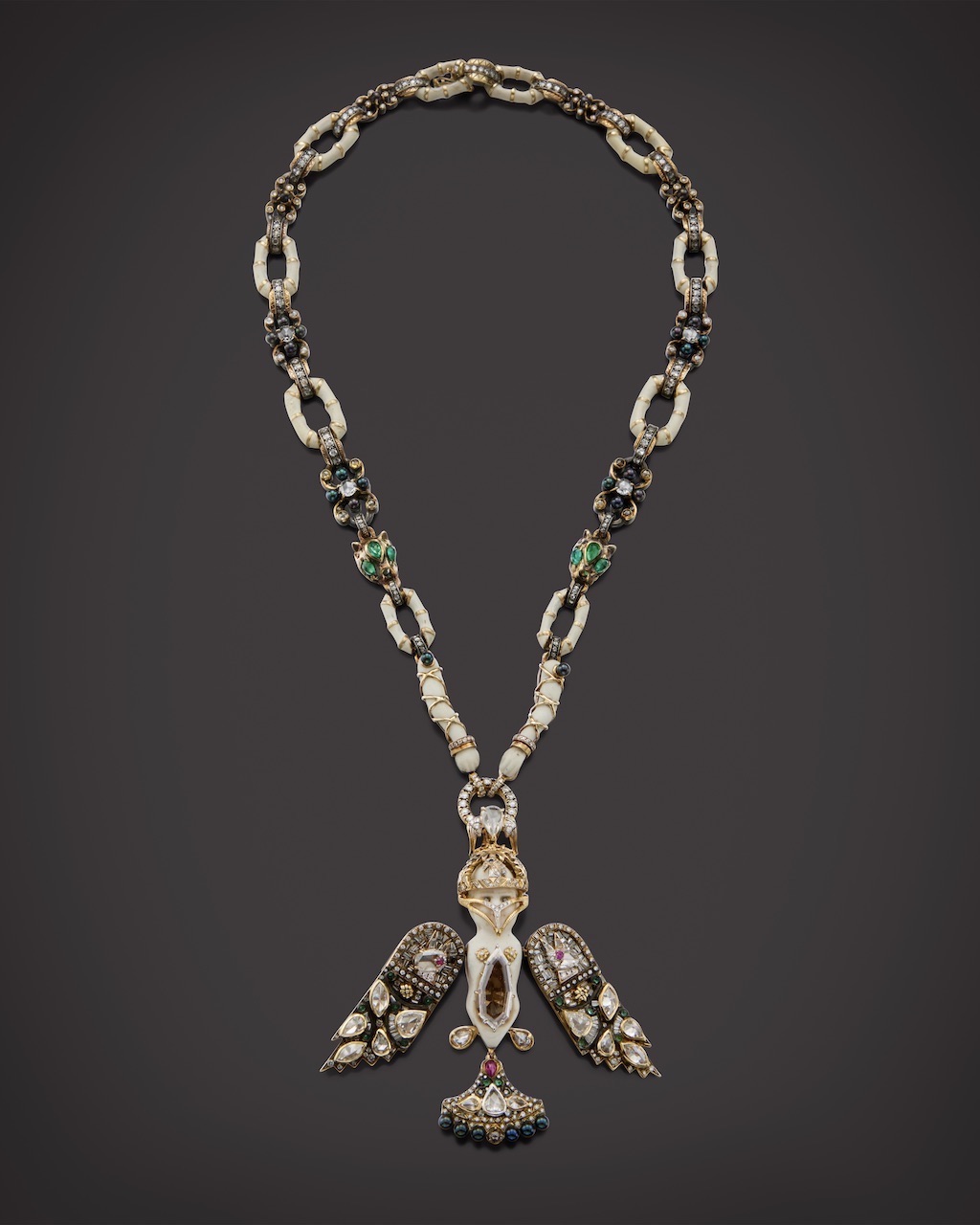 The Castro NYC Antique Bisque Doll Necklace