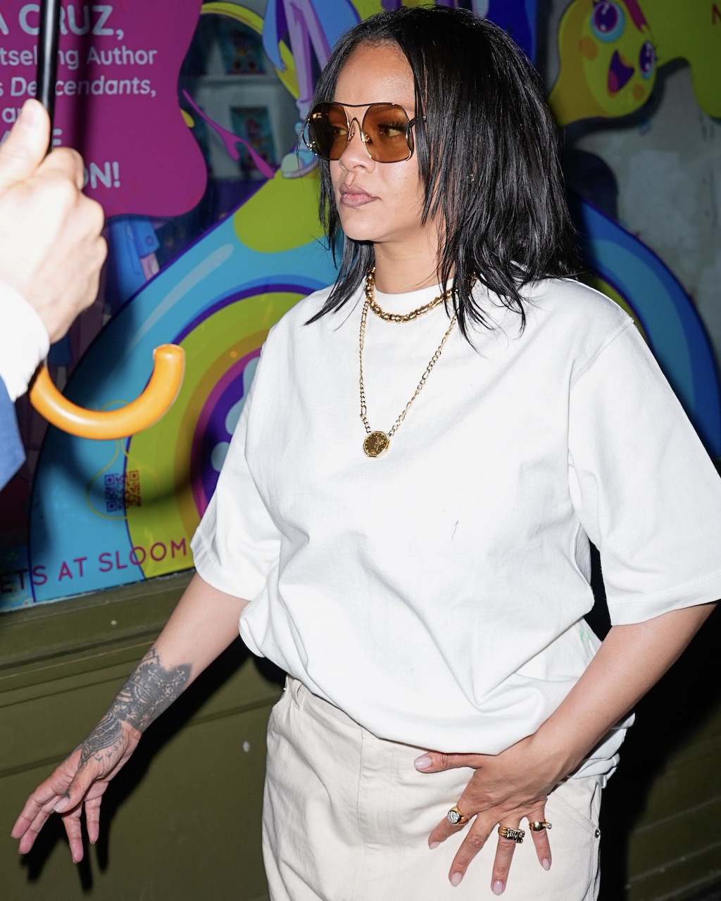 Rihanna Wore David Webb Jewelry in New York City