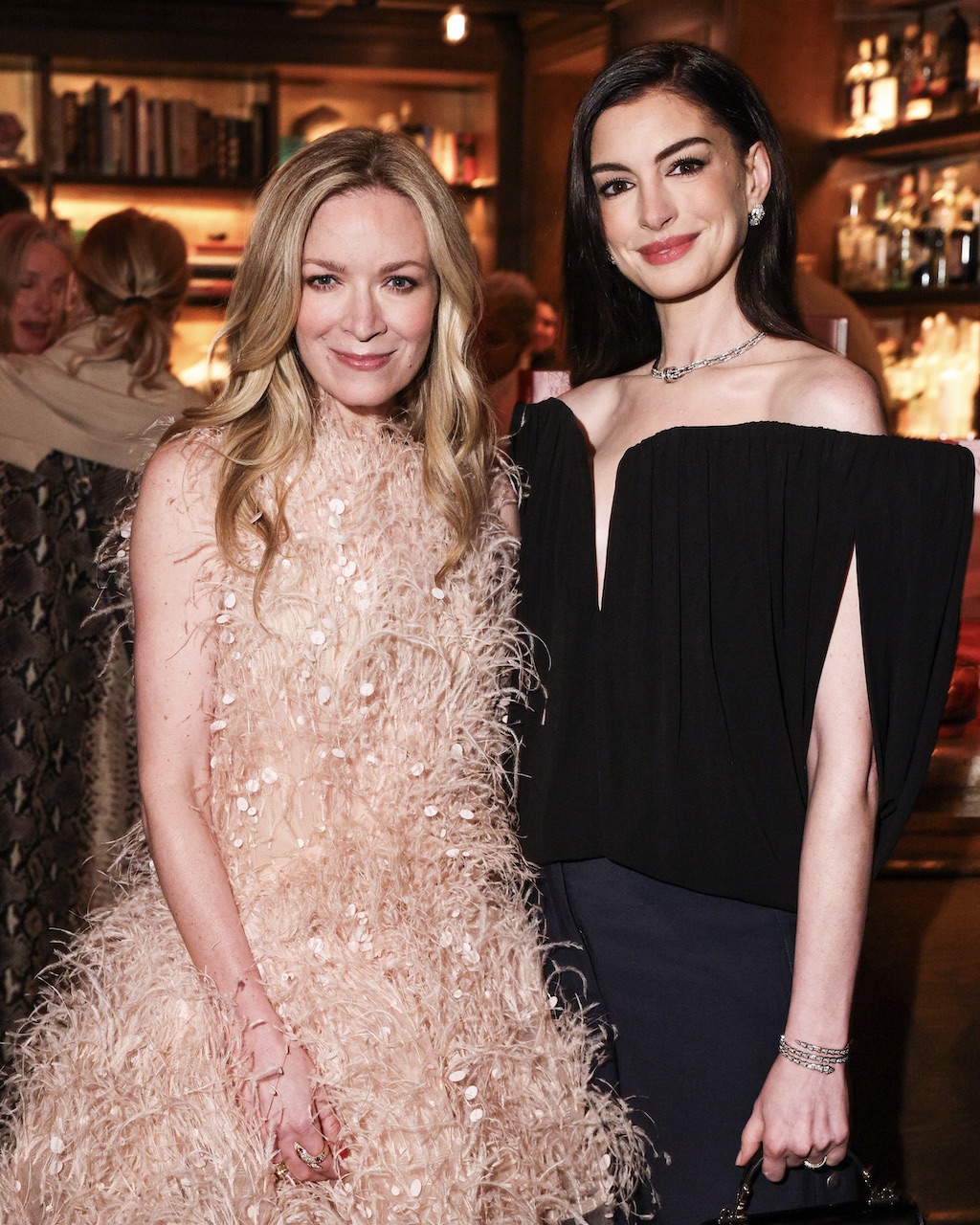 Erin Walsh Toasts Her Debut Title “The Art of Intentional Dressing” with Anne Hathaway at The Portrait Bar, on April 30, 2026. (Matteo Prandoni/BFA.com)