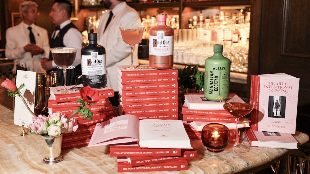 Erin Walsh Toasts Her Debut Title “The Art of Intentional Dressing” at The Portrait Bar, on April 30, 2026. (Matteo Prandoni/BFA.com)