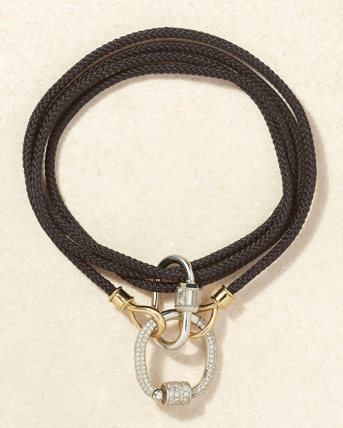 Marla Aaron The String Project cord and diamond necklace, $21,050, net-a-porter.com
