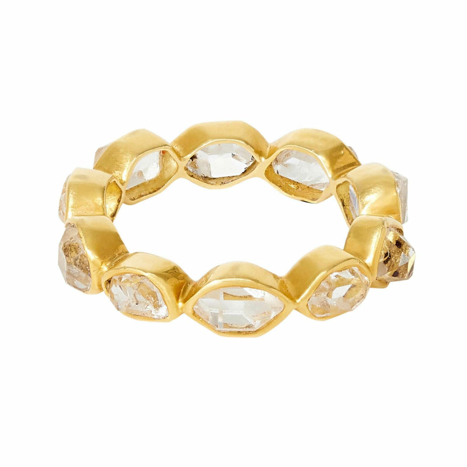 Pippa Small Polki Diamond Ring eternity band