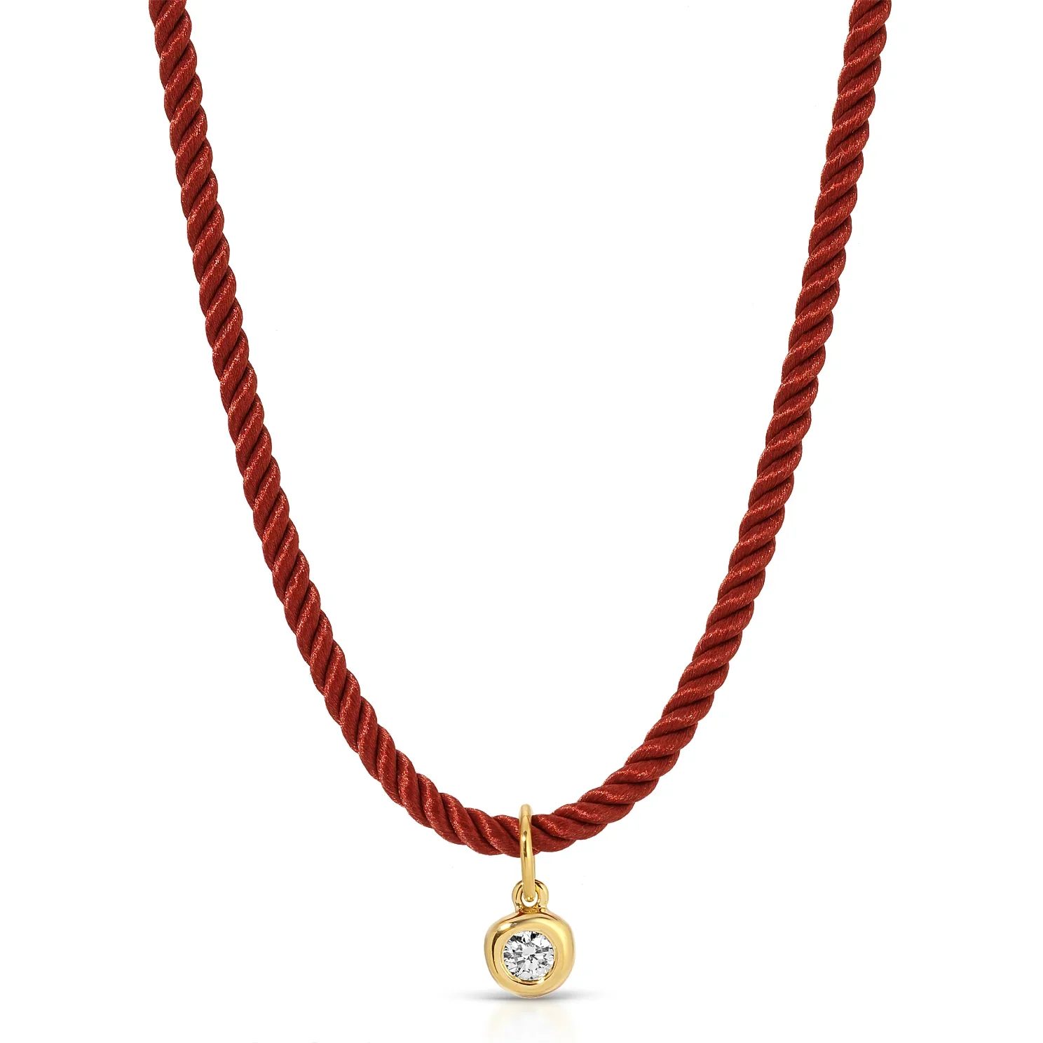 diamond cord necklace