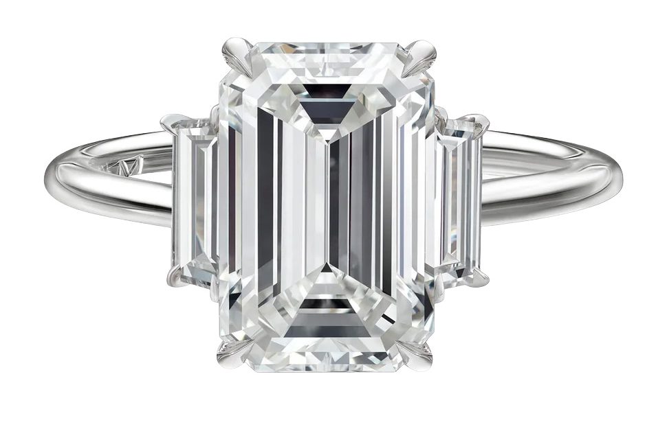 classic engagement rings: three stone ring