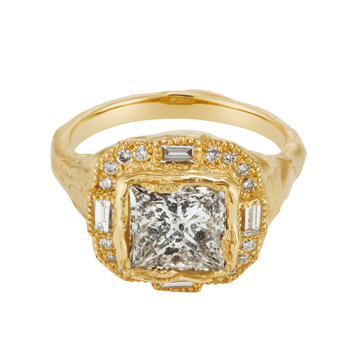 rough gold rings