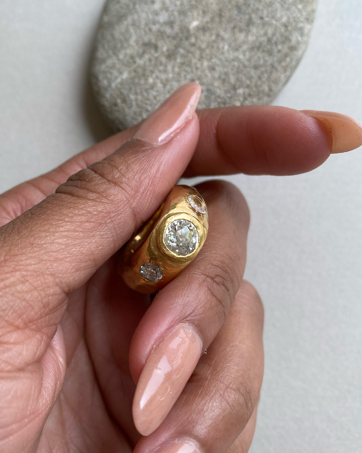 rough gold rings