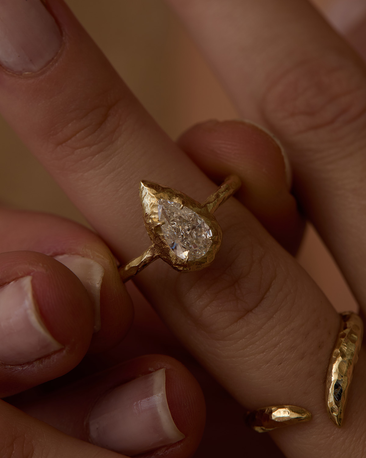 rough gold rings
