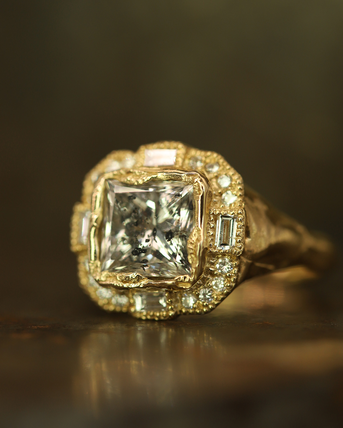 rough gold rings