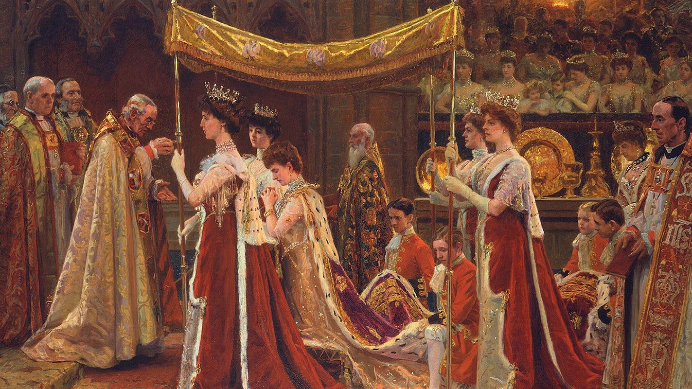 The Anointing of Queen Alexandra at the Coronation of Edward VII