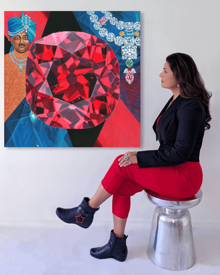 Winston Red Diamond Painting