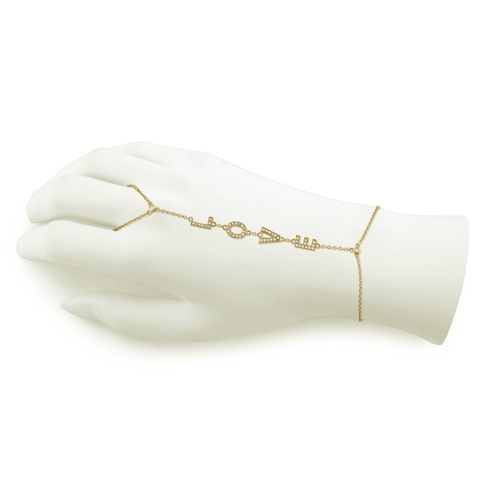 SHAY Jewelry Diamond Love Hand Chain, $2,990, shayjewelry.com