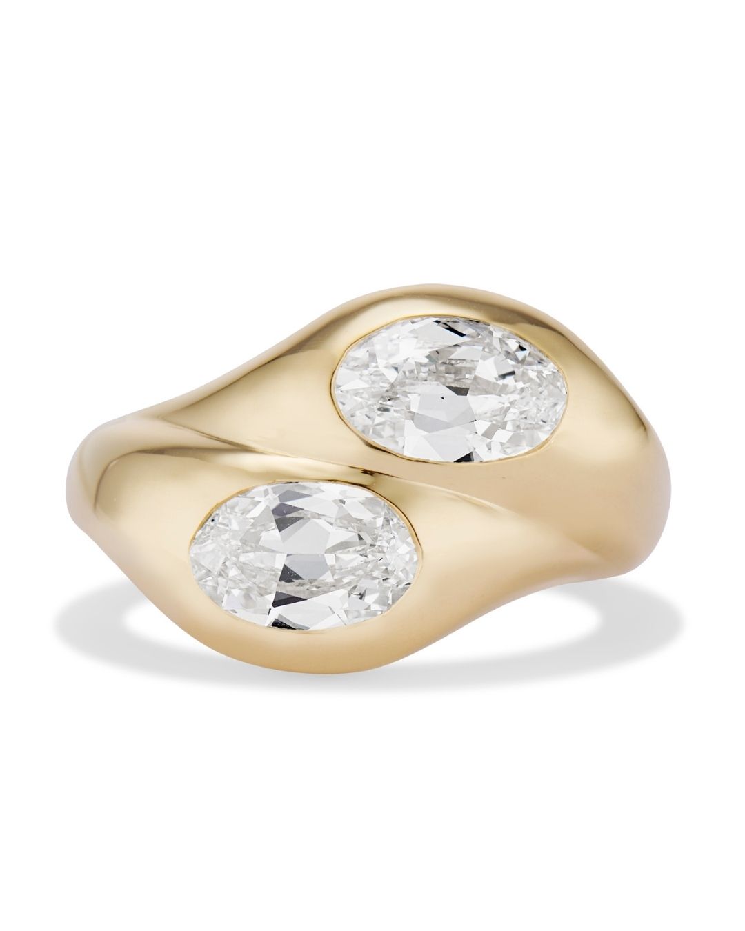 Ashley Zhang Toi Et Moi Oval Diamond Bubble Engagement Ring