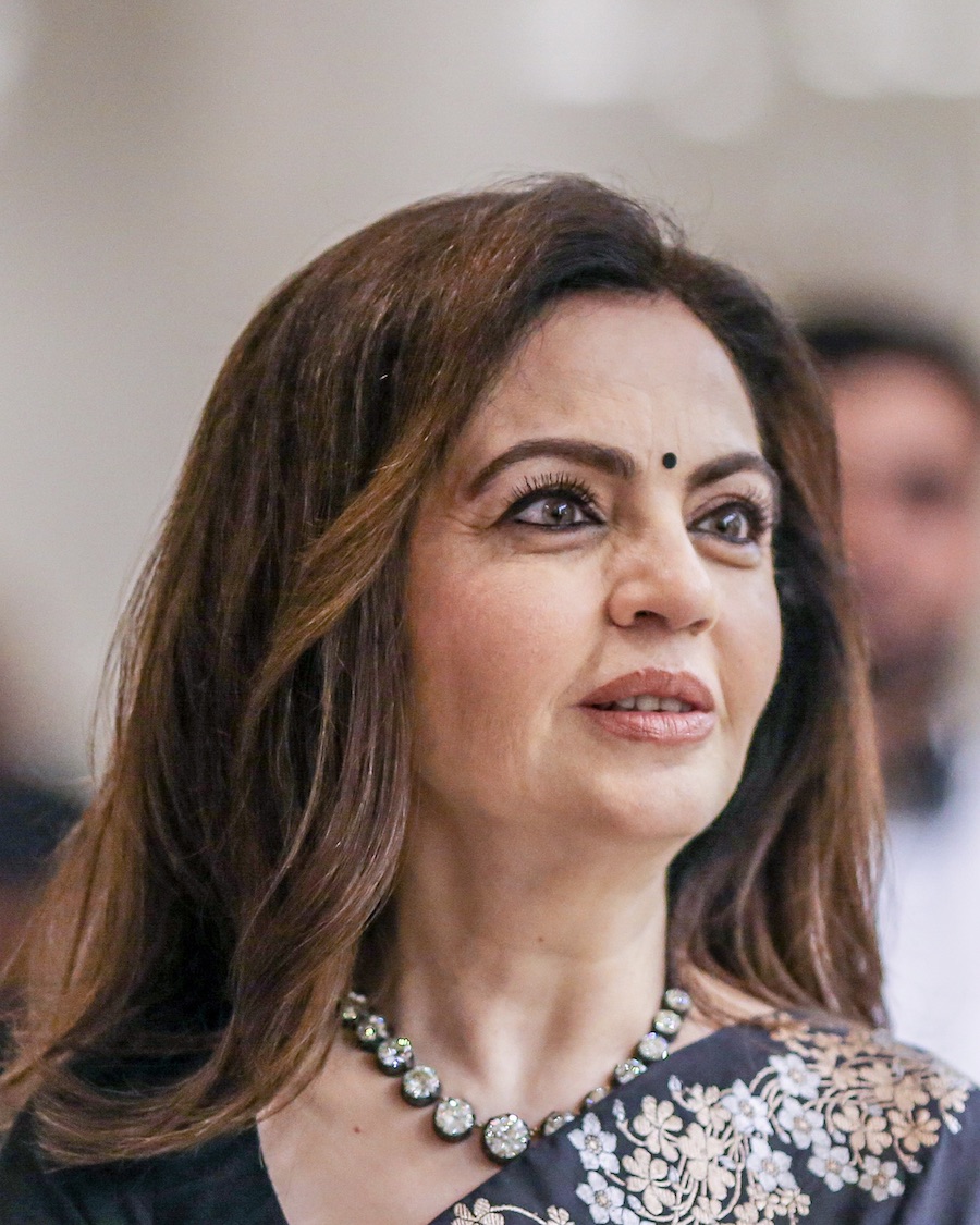 Nita Ambani, chairman of Reliance Foundation at the Nita Mukesh Ambani Cultural Centre in Mumbai, India, on Monday, Dec 9, 2024. (Dhiraj Singh/ Bloomberg/ Getty Images)