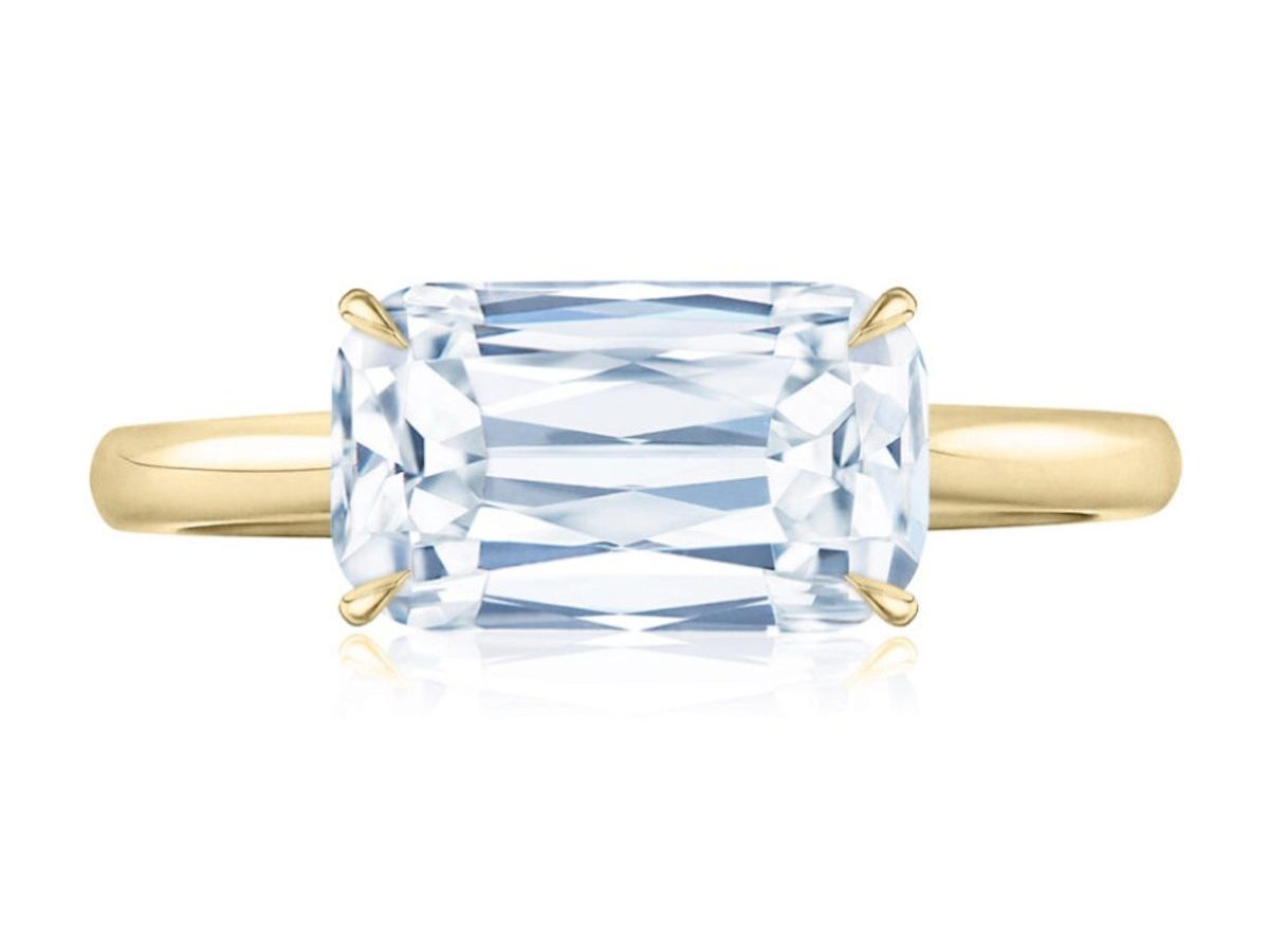 Kwiat East West Ashoka Cut Ring, Price Upon Request, kwiat.com Make an Engagement Ring Look Bigger