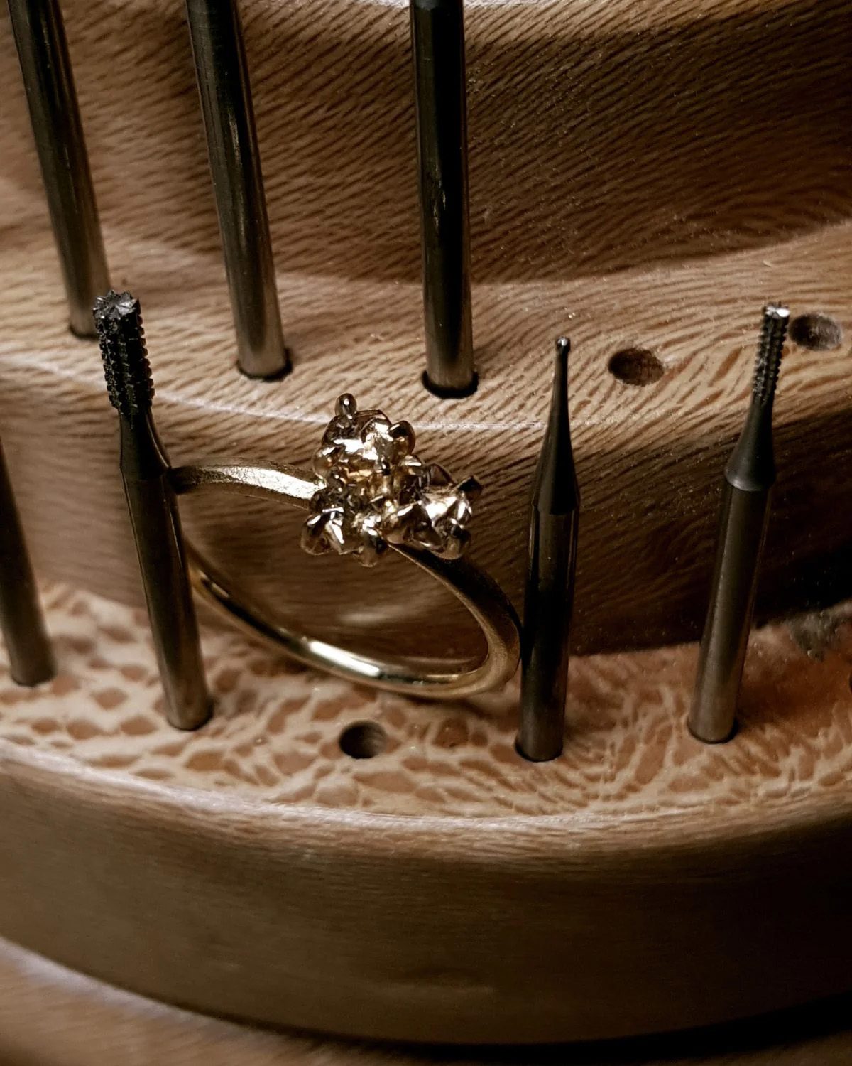 Faith, Hope and Love Raw Diamond Ring